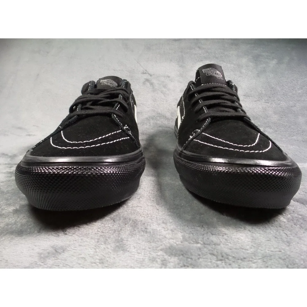 Vans Skate Sk8-Low Shoes Mens Size 10.5 Black PopCush Duracap Sneakers NWOB